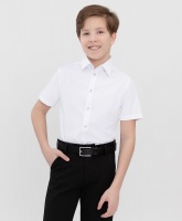 Сорочка классическая белая Button Blue, школьная форма для мальчиков  фото, kupilegko.ru